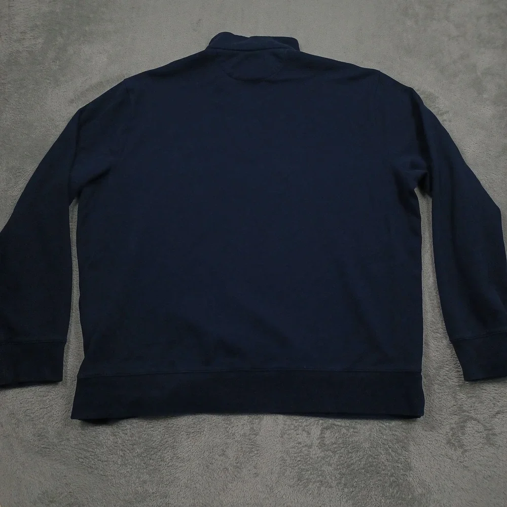 Polo Ralph Lauren Sweater Mens XL Blue 1/4 Zip Preppy Pullover